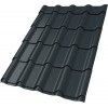 Металлочерепица камея 0,5 Satin Matt TX RAL 7016 антрацитово-серый