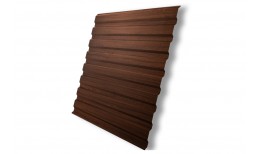 Профнастил C20A 0,45 Print Elite Choco Wood TwinColor