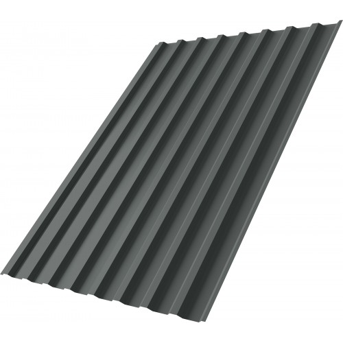 Профнастил С20B Grand Line 0,45 PE с пленкой RAL 7005 мышино-серый