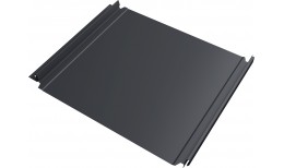 Кликфальц Double Pro Grand Line 0,5 Полидэкстер TwinColor с пленкой на замках RAL 7024 мокрый асфальт