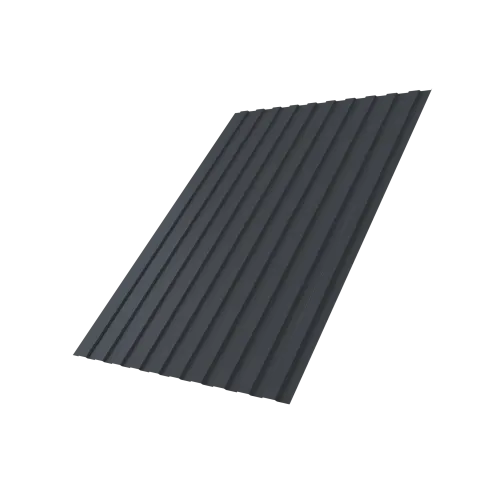 Профнастил С8B v01 Grand Line 0,5 PurPro Matt 275 RAL 7024 мокрый асфальт