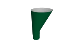 Воронка водосборная круглая Ø90 Vortex Микс матовый RAL 6005 зеленый мох