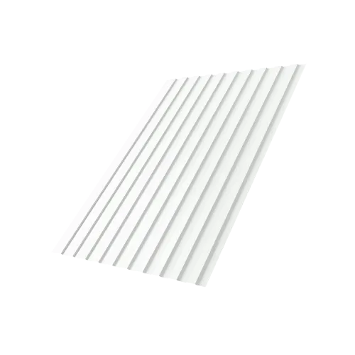 Профнастил С8B v03 0,45 PE RAL 9003 сигнальный белый