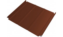Кликфальц Double Pro Line Grand Line 0,45 ПЭ с пленкой на замках RAL 8004 терракота