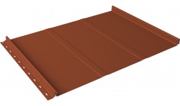 Кликфальц Line Grand Line 0,5 Satin Matt TX с пленкой на замках RAL 8004 терракота