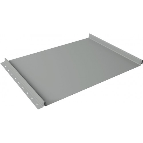 Кликфальц Grand Line 0,5 Satin с пленкой на замках RAL 9006бело-алюминиевый
