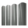 Штакетник Круглый фигурный 0,45 PE RAL 7005 мышино-серый