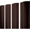 Штакетник Круглый с прямым резом Grand Line 0,5 Drap RAL 8017 шоколад
