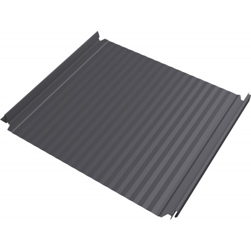 Кликфальц Double Pro Гофр Grand Line 0,45 Drap ТХ с пленкой на замках RAL 7004 сигнальный серый