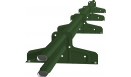 Снегозадержатель Стандарт Т4 d 40х20 RAL 6020 (3м)