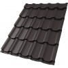 Металлочерепица квинта плюс 0,5 Satin Matt TX RR 32 темно-коричневый