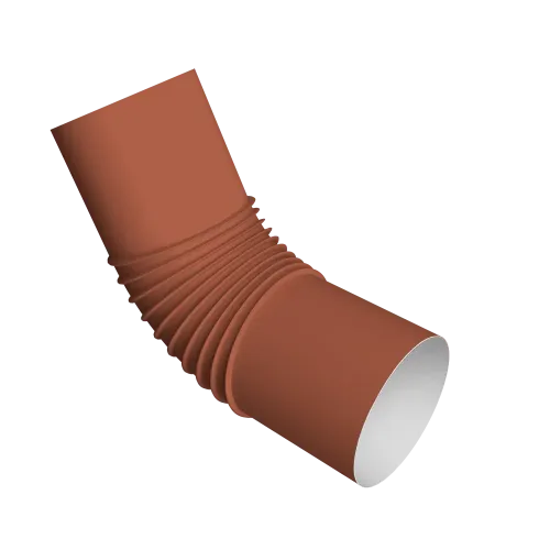 Колено стока трубы Vortex Проект 146мм RAL 8004 терракота