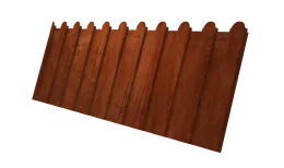 Профнастил С8A v02 фигурный Grand Line 0,45 Print Elite Rowan TwinColor