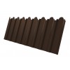 Профнастил С20B фигурный Grand Line 0,45 Drap TwinColor RAL 8017 шоколад