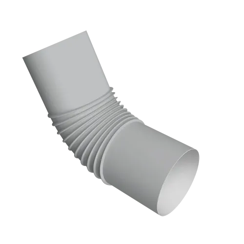 Колено стока трубы Vortex Проект 146мм RAL 7004 сигнальный серый