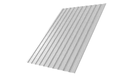 Профнастил С8А v03 0,45 PE RAL 9003 сигнальный белый (0,3м)