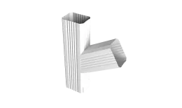 Тройник прямоугольный правый Vortex Lite PE RAL 9003 сигнальный белый