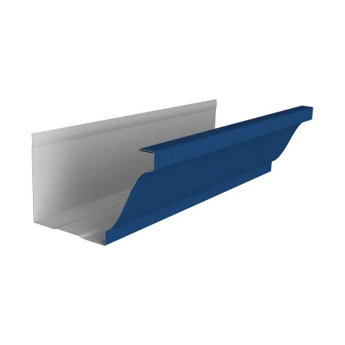 Желоб прямоугольный Vortex в2 130мм 3м RAL 5002 ультрамариново-синий