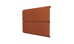 Софит ЭкоБрус new c перфорацией 0,45 Drap RAL 8004 терракота