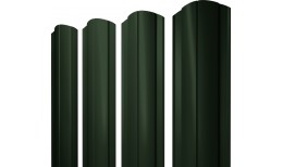 Штакетник Круглый фигурный Grand Line 0,5 Сатин матовый ТХ RAL 6020 хромовая зелень