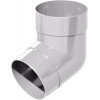 Колено трубы 67 град. Дизайн 100 ПВХ Grand Line белое (RAL 9003)