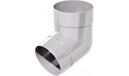 Колено трубы 67 град. Дизайн 100 ПВХ Grand Line белое (RAL 9003)