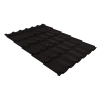 Металлочерепица классик 0,45 Drap RAL 9005 черный