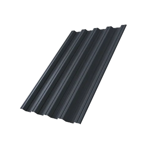 Профнастил НС44R Grand Line 0,7 Полиэстер слим RAL 7024 мокрый асфальт