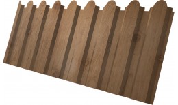 Профнастил С20A фигурный Grand Line 0,45 Print Premium Pine Wood Fresh