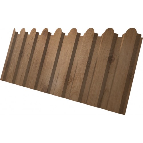 Профнастил С20A фигурный Grand Line 0,45 Print Premium Pine Wood Fresh
