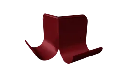 Ограничитель перелива угловой Grand Line 125/90 RAL 3005 красное вино