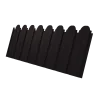 Профнастил C10B фигурный 0,4 PE-Matt-Double RAL 9005 черный