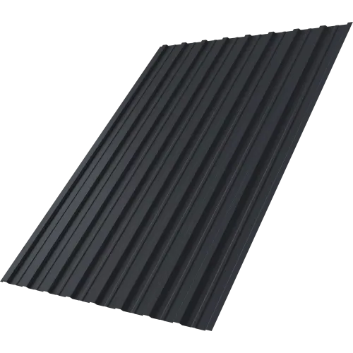 Профнастил С10A Grand Line 0,4 ПЭ матовый RAL 7024 мокрый асфальт