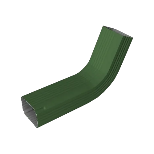 Колено трубы гофрированное Vortex в2 76х102мм RAL 6002 лиственно-зеленый