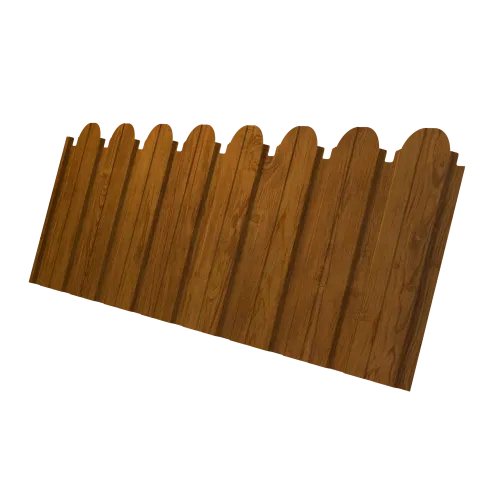 Профнастил C10B фигурный 0,45 Print-Double Elite Golden Wood