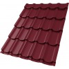 Металлочерепица квинта плюс 0,5 Satin Matt TX RAL 3005 красное вино
