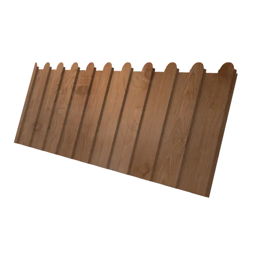 Профнастил С8A v02 фигурный Grand Line 0,45 Print Premium Pine Wood Fresh