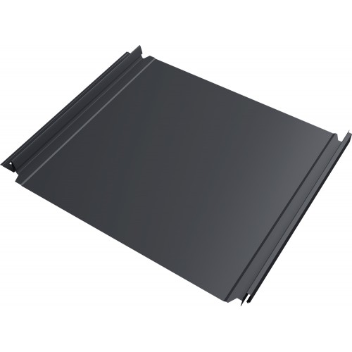 Кликфальц Double Pro Grand Line 0,5 Velur с пленкой на замках RAL 7024 мокрый асфальт