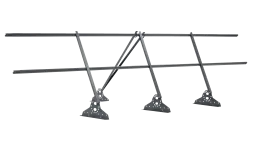 Ограждение кровельное на фальц Grand Line 0,9х3 RAL 7024 мокрый асфальт