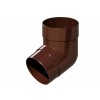 Колено трубы 67 град. Дизайн 100 ПВХ Grand Line шоколадное (RAL 8017)