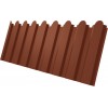 Профнастил С20A фигурный Grand Line 0,5 Satin Matt RAL 8004 терракота