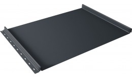 Кликфальц Grand Line 0,45 ПЭ двухсторонний с пленкой на замках RAL 7024 мокрый асфальт