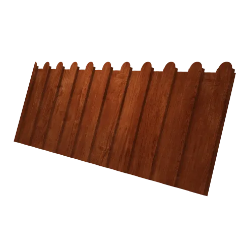 Профнастил С8A v02 фигурный Grand Line 0,45 Print Elite с пленкой Rowan TwinColor