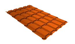 Профиль волновой Верховье квадро профи Grand Line 0,45 PE RAL 2004 оранжевый