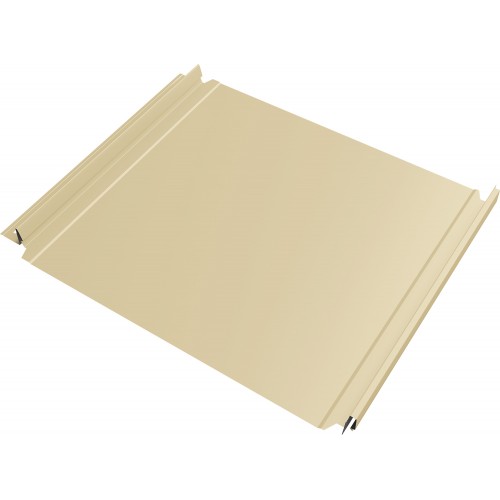Кликфальц Double Pro Grand Line 0,45 ПЭ с пленкой на замках RAL 1015 светлая слоновая кость