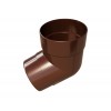 Колено трубы 45 град. Дизайн 100 ПВХ Grand Line шоколадное (RAL 8017)