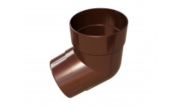 Колено трубы 45 град. Дизайн 100 ПВХ Grand Line шоколадное (RAL 8017)