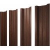 Штакетник П-образный В с прямым резом 0,45 Print Elite Choco Wood TwinColor