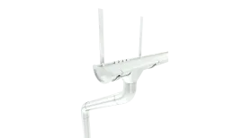 Комплект водостока GL PE 125/90 RAL 9003 6 м/3 м