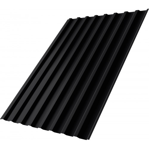 Профнастил С20B Grand Line 0,45 PE с пленкой RAL 9005 черный